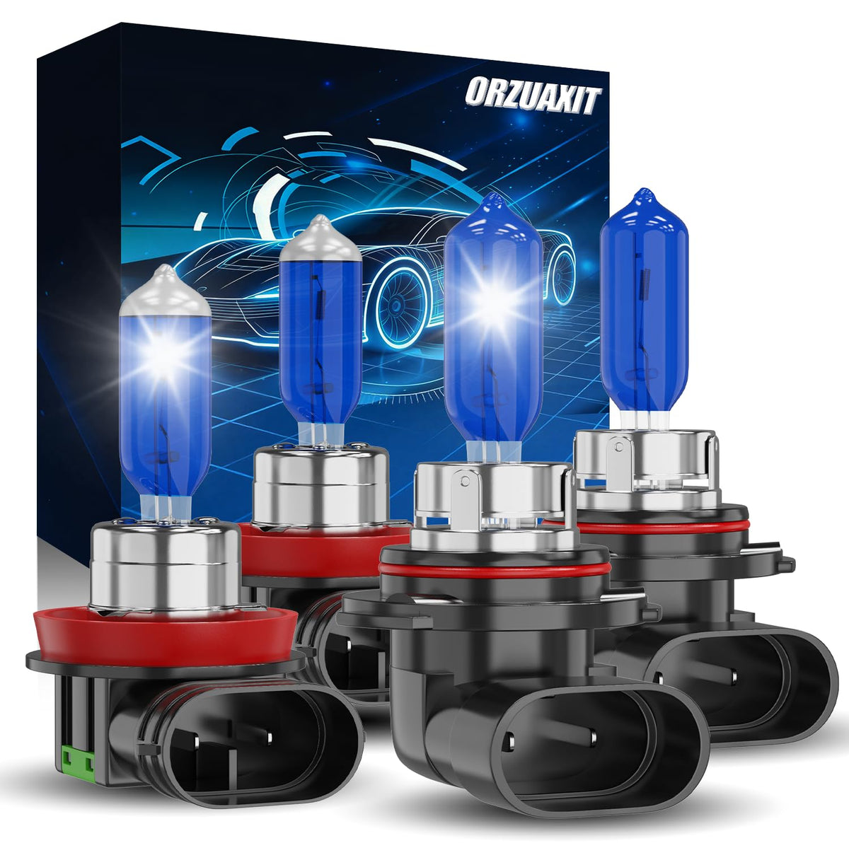 ORZUAXIT Chevy Silverado 1500 high beam bulbs improve nighttime visibility.