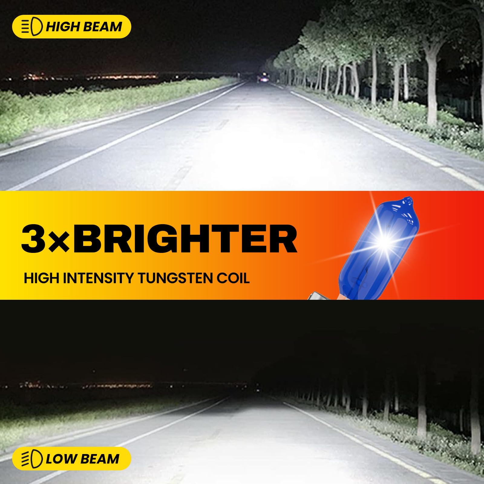 ORZUAXIT Silverado low beam bulbs deliver crisp 6000K light for safer night driving.