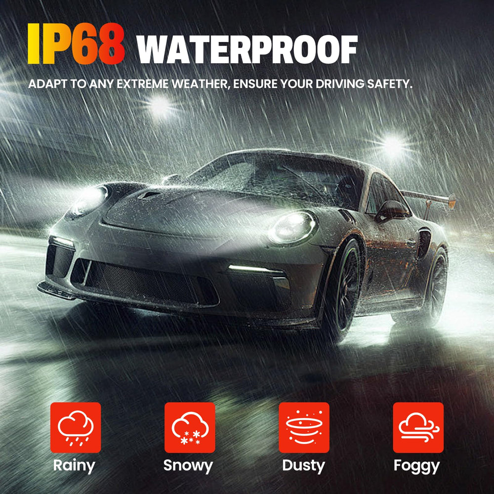 ORZUAXIT IP68 weatherproofing keeps visibility clear in storms.