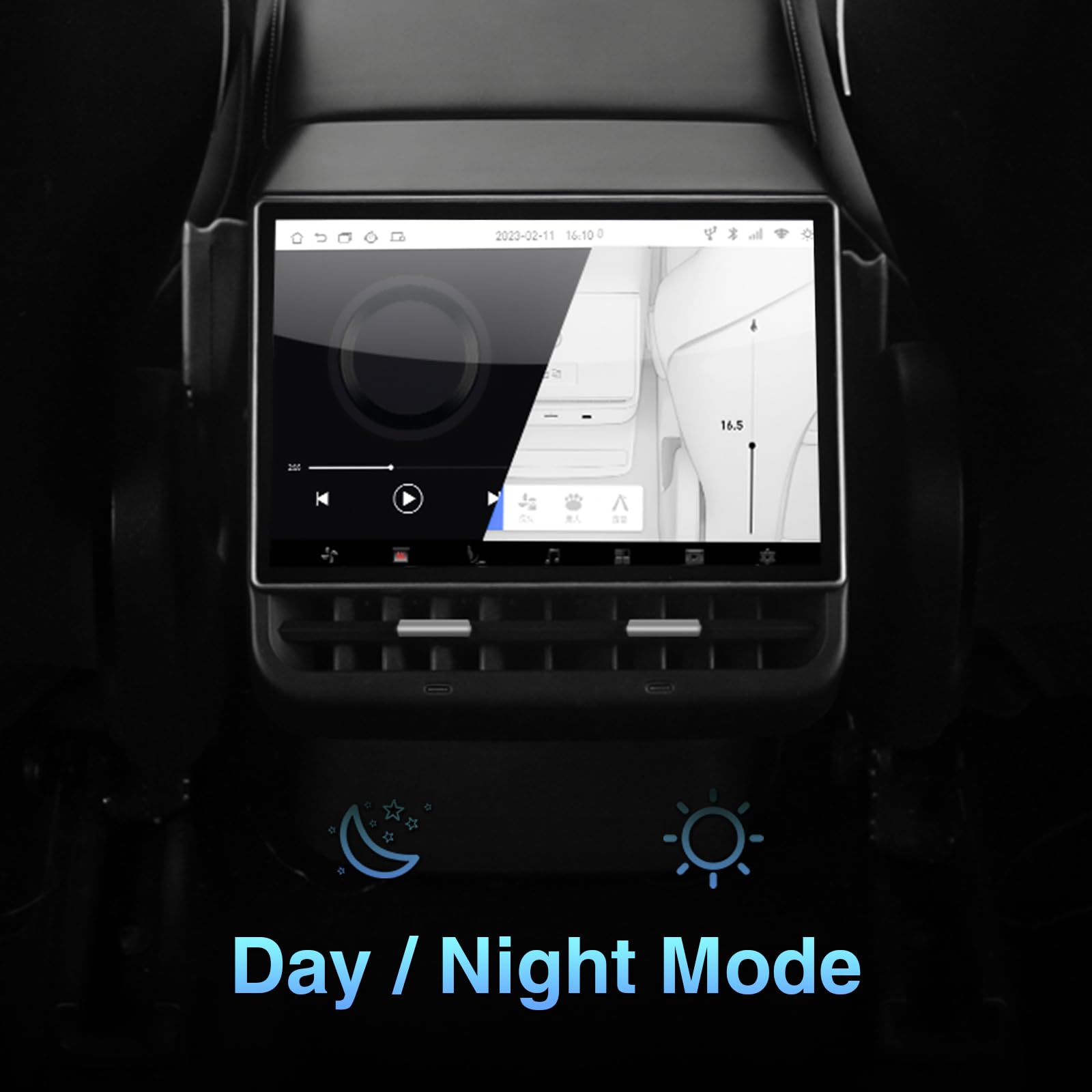 Osemall rear-seat climate control and air vent adjustment for personalized comfort.