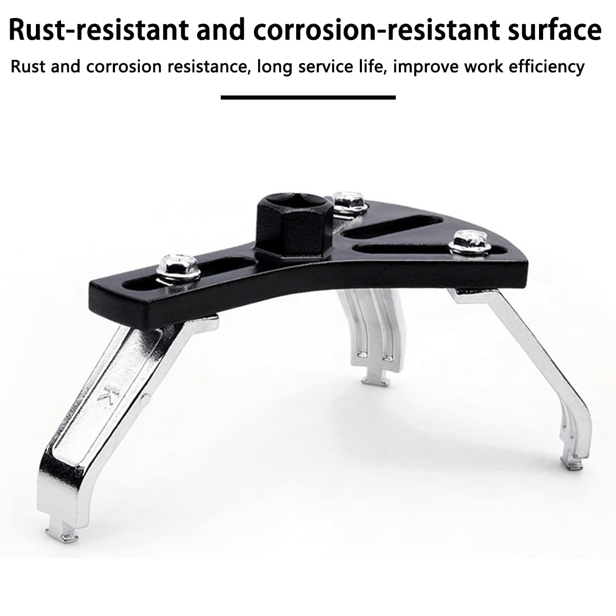 Osilly arc-design lock ring tool grips surfaces securely during removal.