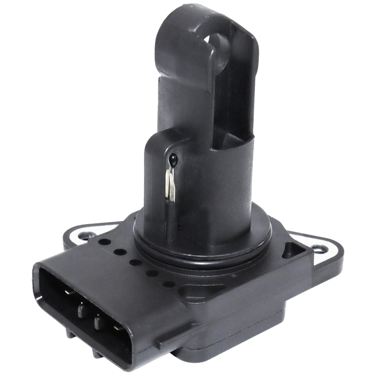 OSKYUO MAF sensor top view, compact for accurate airflow readings.