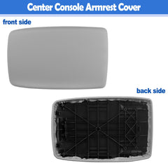 Osompar armrest cover installed; easy direct replacement between front seats.