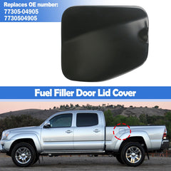 Osompar fuel door installed as a simple direct replacement.