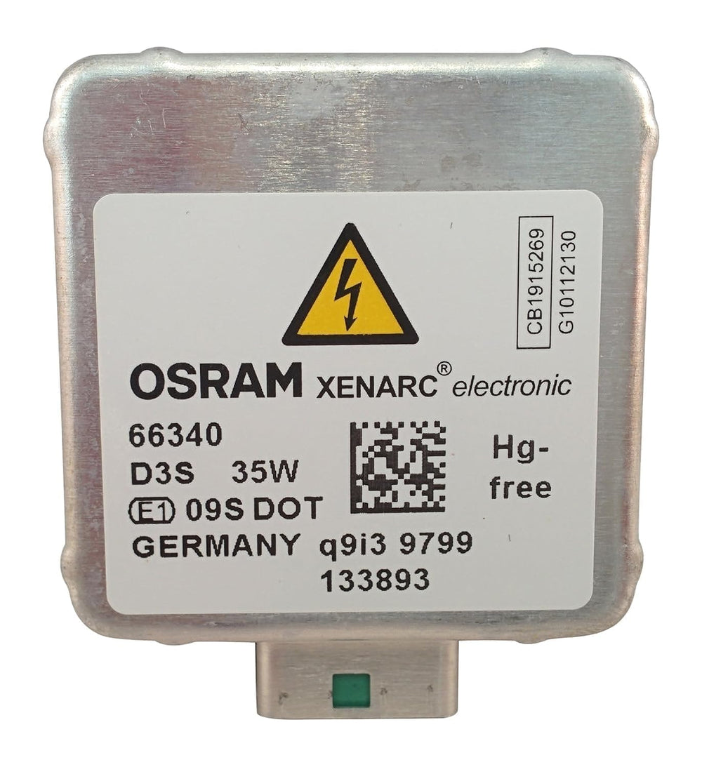 OSRAM D3S Xenon HID bulb front view illustrating premium OEM lighting