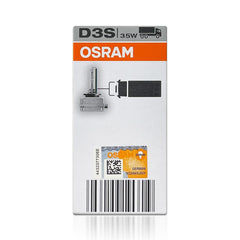 OSRAM D3S bulb installed in a car headlight demonstrating OEM fit