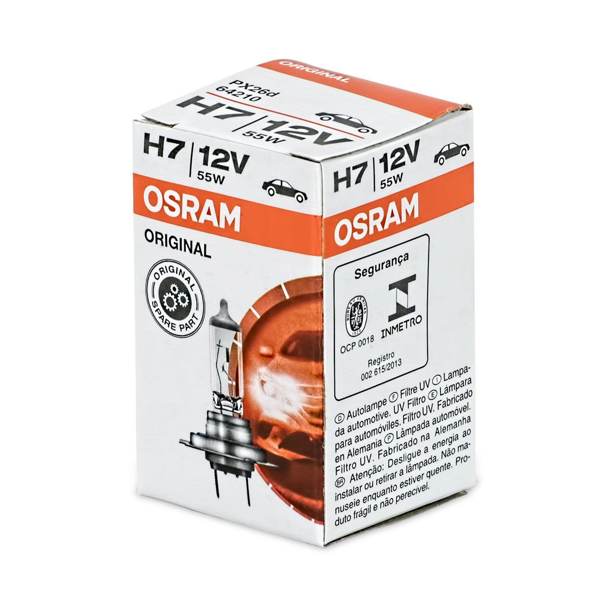 OSRAM h7 halogen bulbs road-illumination test shows consistent output