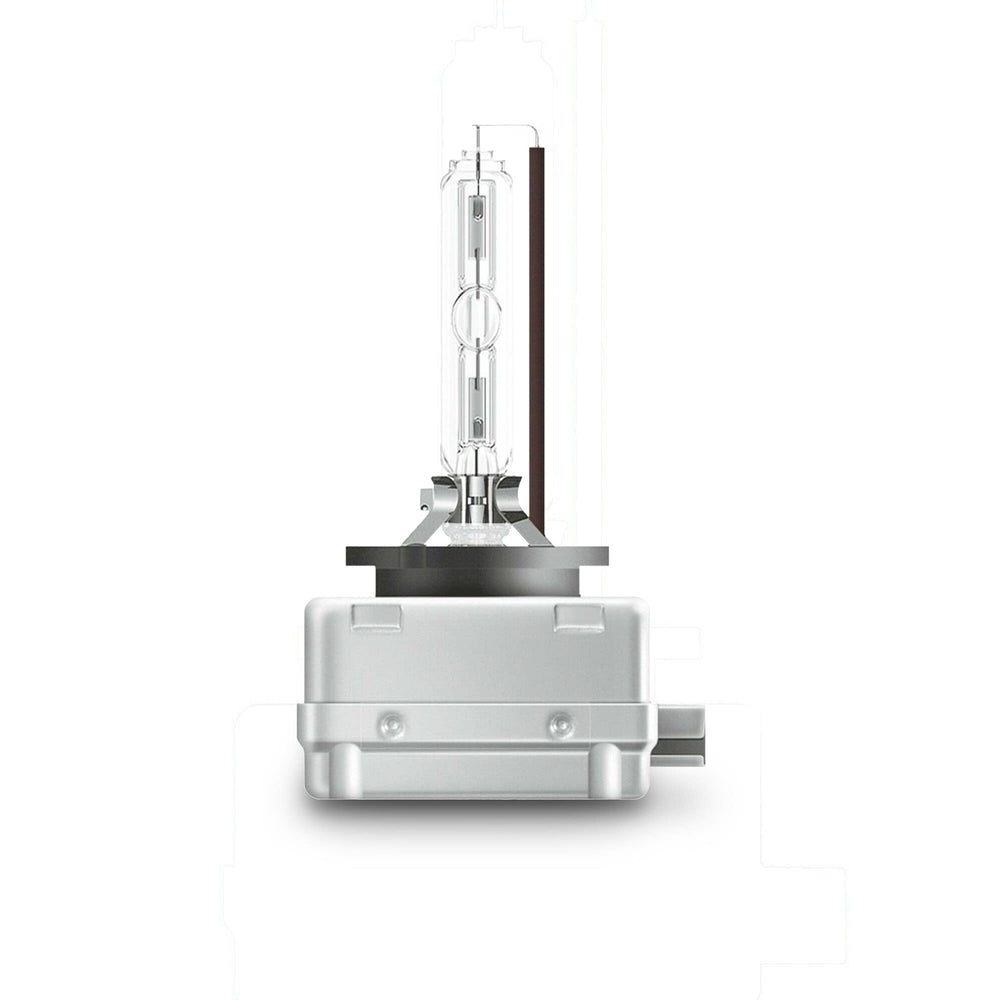 OSRAM Xenarc D1S bulb lit-emission demonstrates daylight-like brightness for safer night driving.