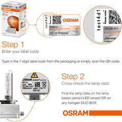 OSRAM 4600K Xenarc 66340HBI detail emphasizing daylight-like illumination