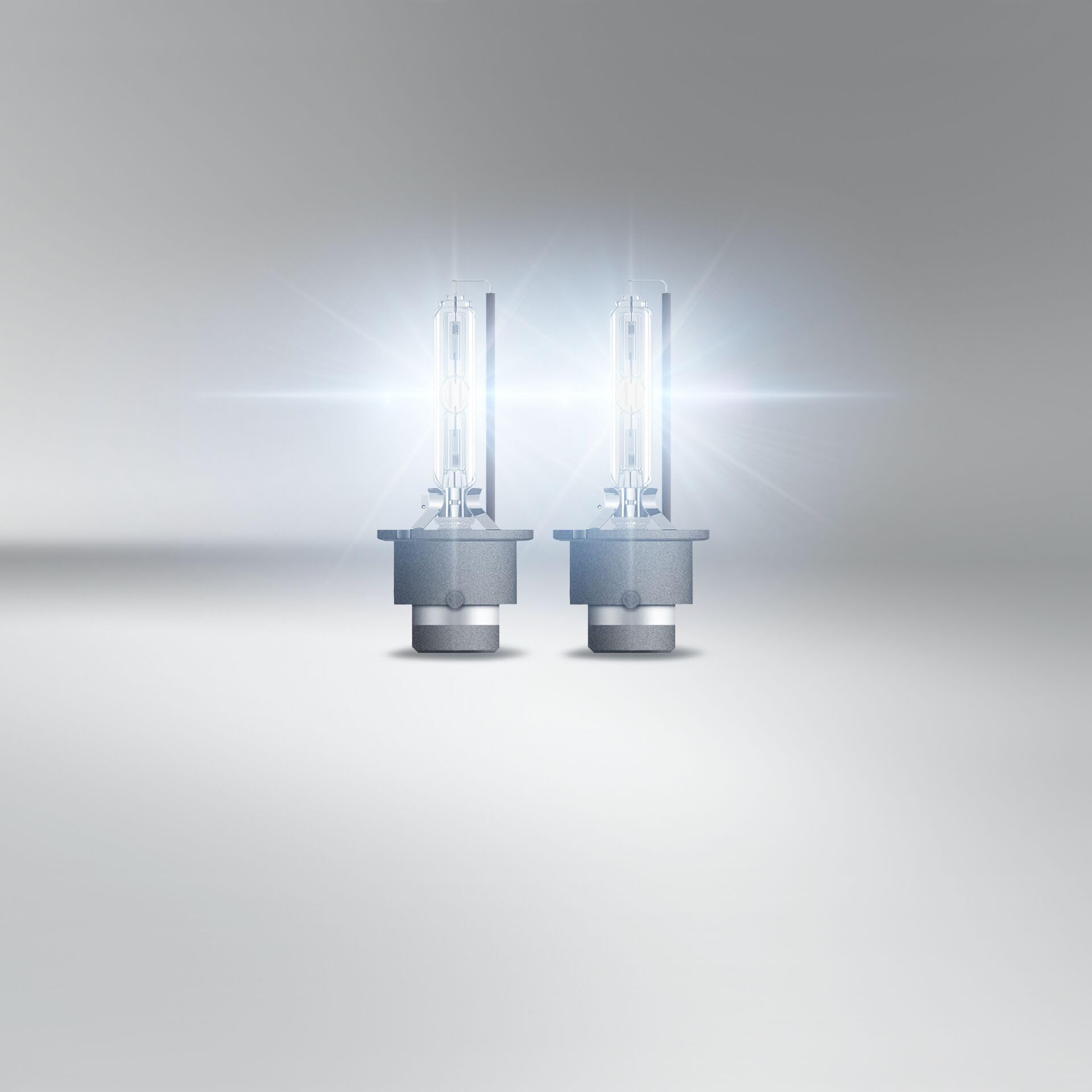 OSRAM Xenarc Night Breaker 220 D2S beam pattern showing long visibility up to 250 meters