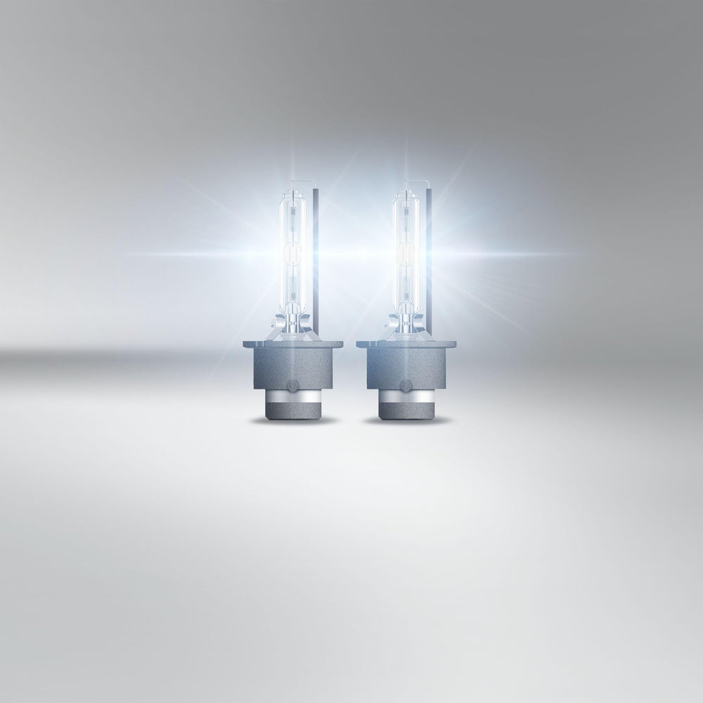 OSRAM Xenarc Night Breaker 220 D2S beam pattern showing long visibility up to 250 meters