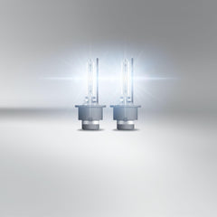 OSRAM Xenarc Night Breaker 220 D2S beam pattern showing long visibility up to 250 meters