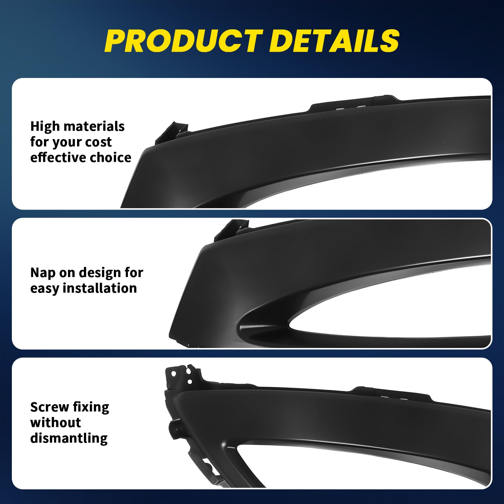 OsyphereX two-piece fog light kit with bezels for Optima installation