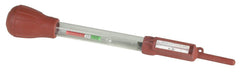 OTC 4619 professional battery hydrometer in red for quick in-vehicle electrolyte density readings.