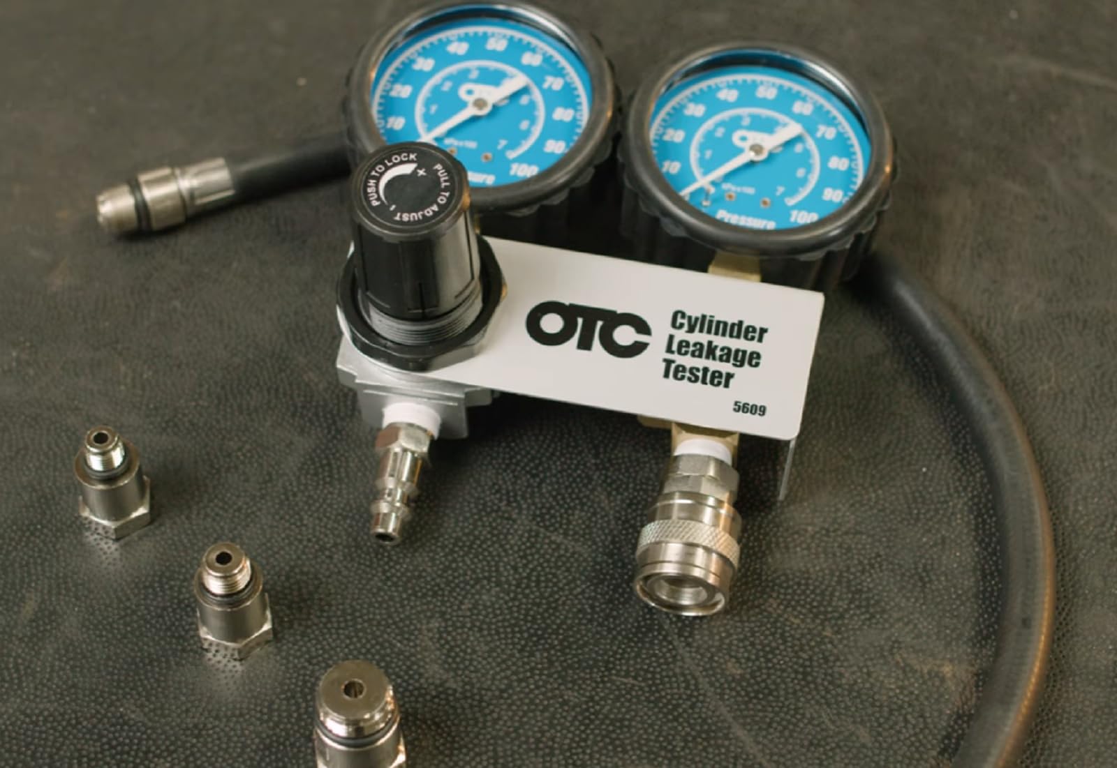 OTC 5609 hard case protects kit components during storage and transport