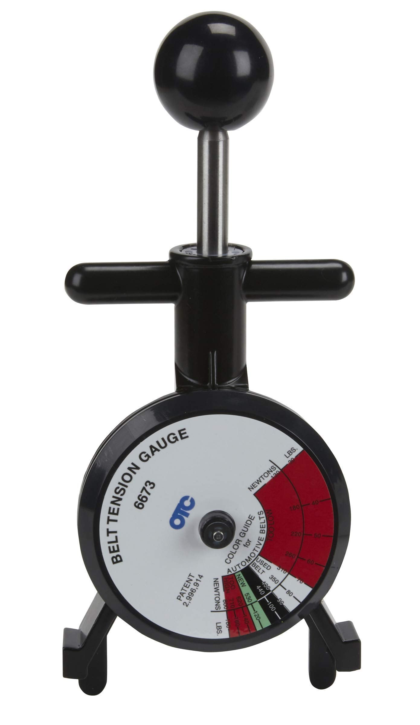 OTC 6673 belt tension gauge case shown for portable storage and protection