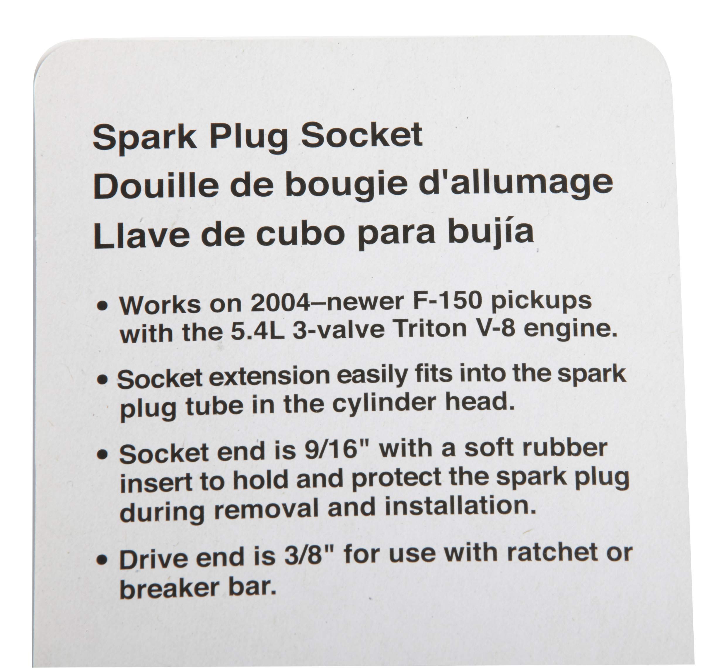 OTC 6900 soft rubber insert protects spark plugs during removal and installation