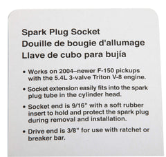 OTC 6900 soft rubber insert protects spark plugs during removal and installation
