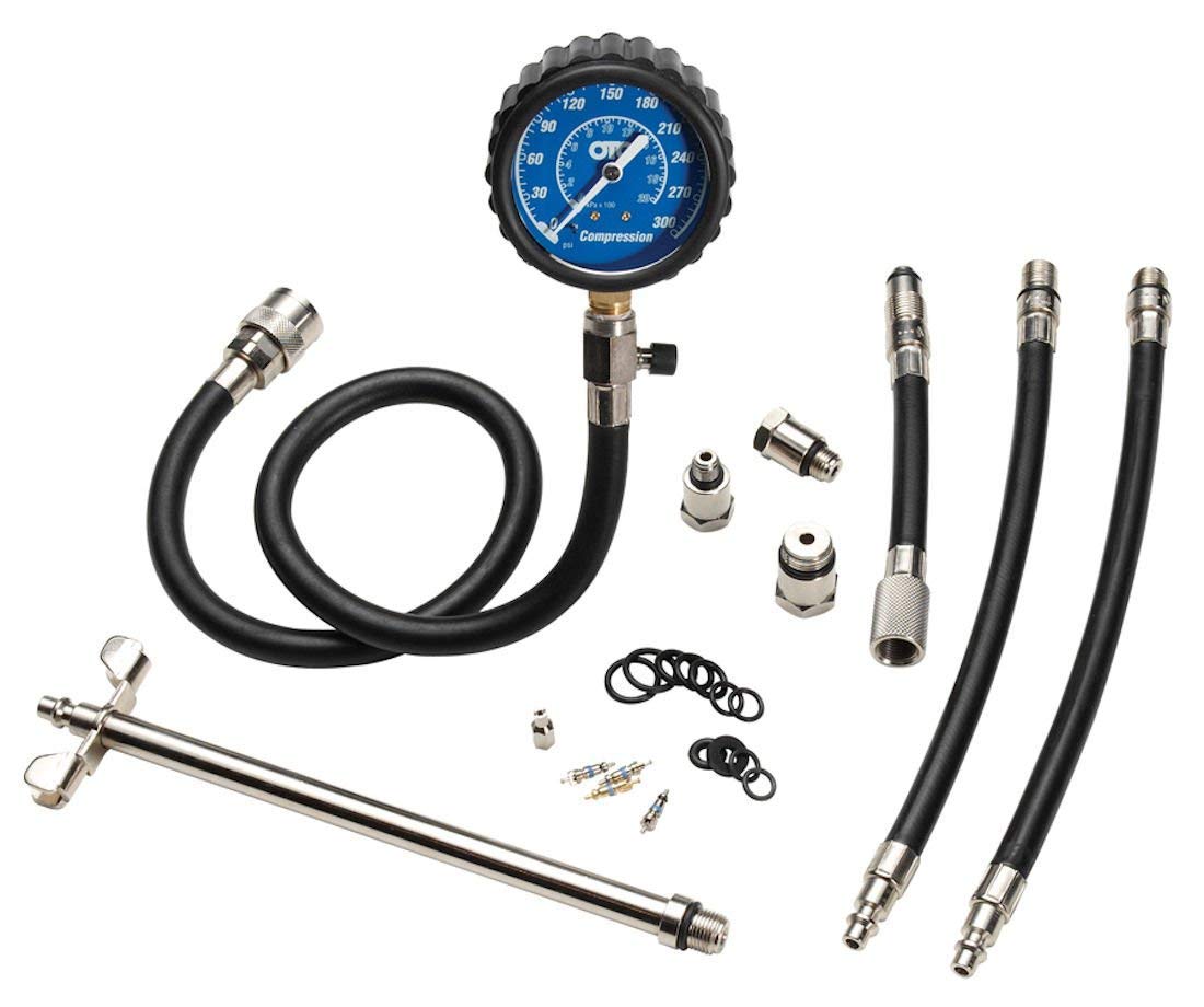 OTC 5605 extra-long hose aids visibility in tight engine bays during tests