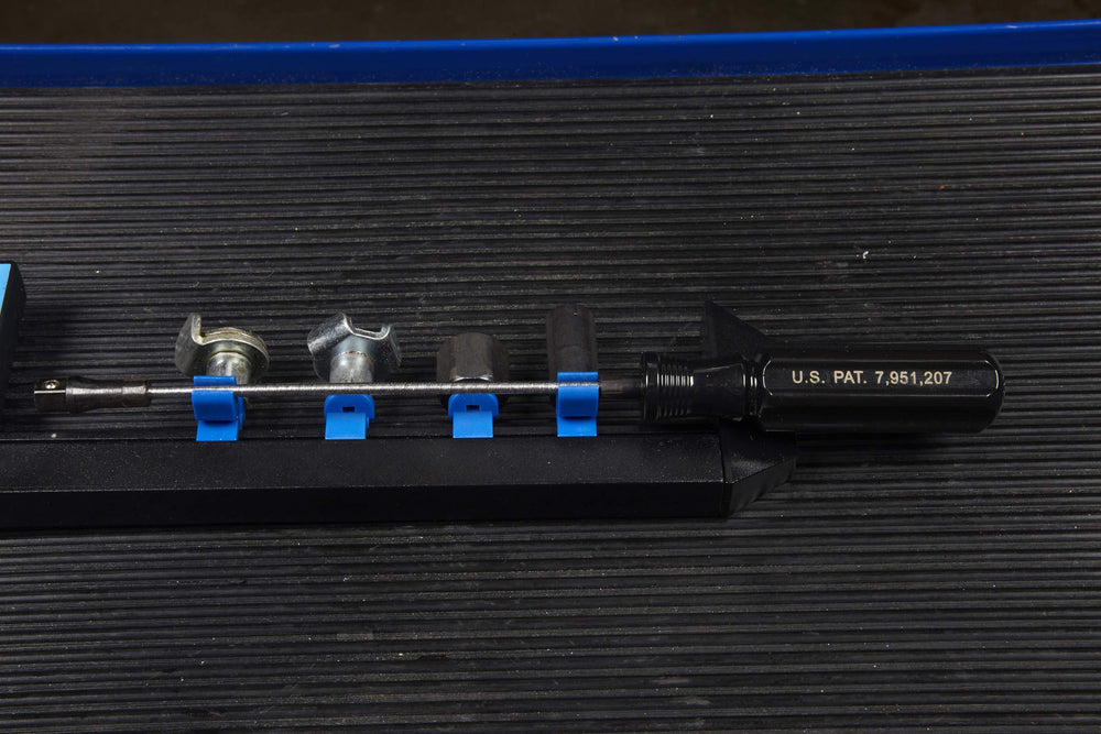 OTC Drain Plug Pro Tool Kit socket rail storage keeps tools organized