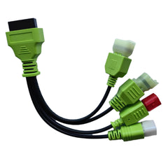 OTKEFDI motorbike OBD cable close-up of 4in1 branch enables Kawasaki diagnostics