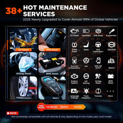 OTOFIX D1 Lite 38+ reset functions shown for maintenance tasks