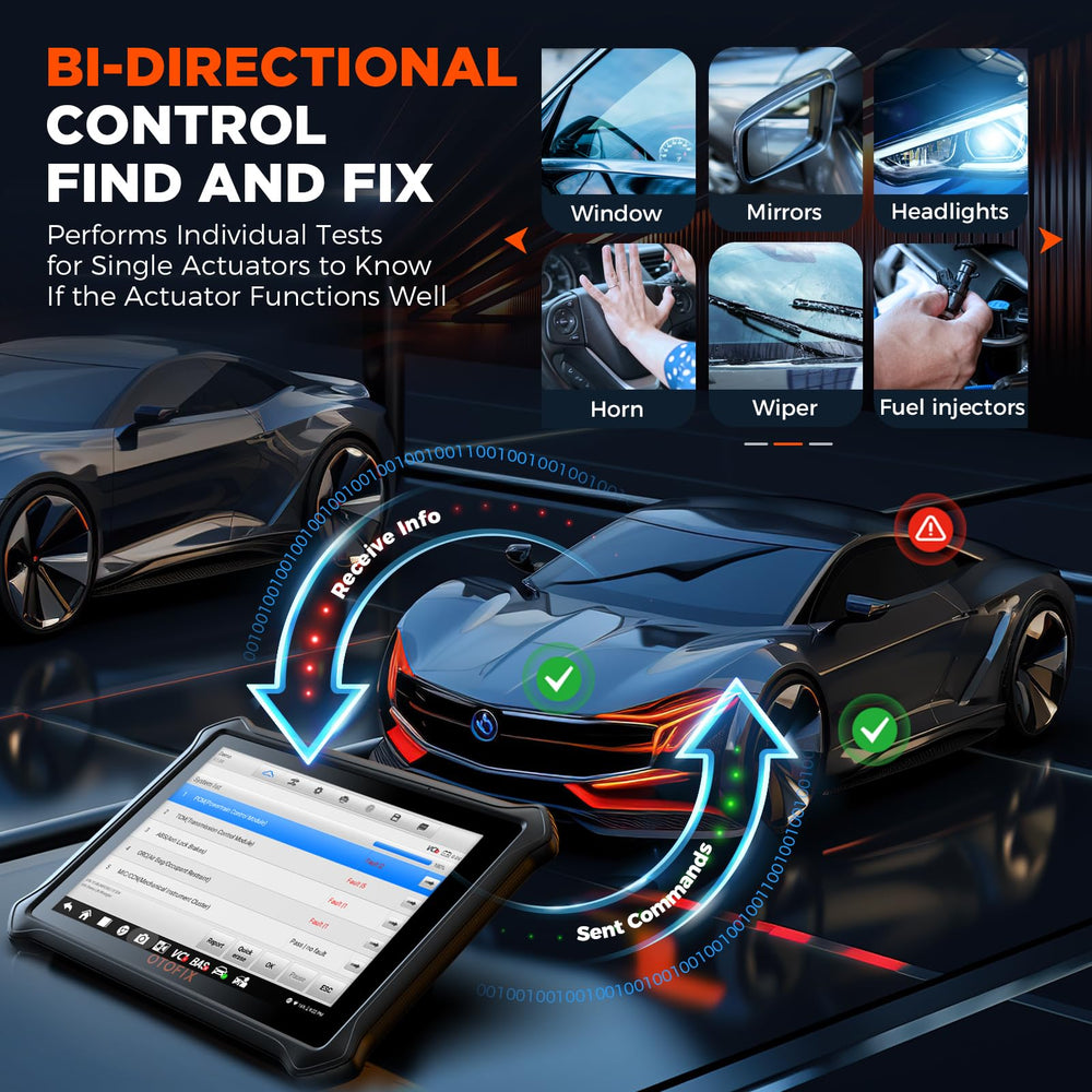 OTOFIX D1 Lite all-systems diagnostics screen covers engine to A/C