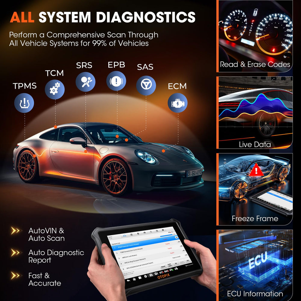 OTOFIX D1 Lite supports DoIP and CANFD for fast networked diagnostics