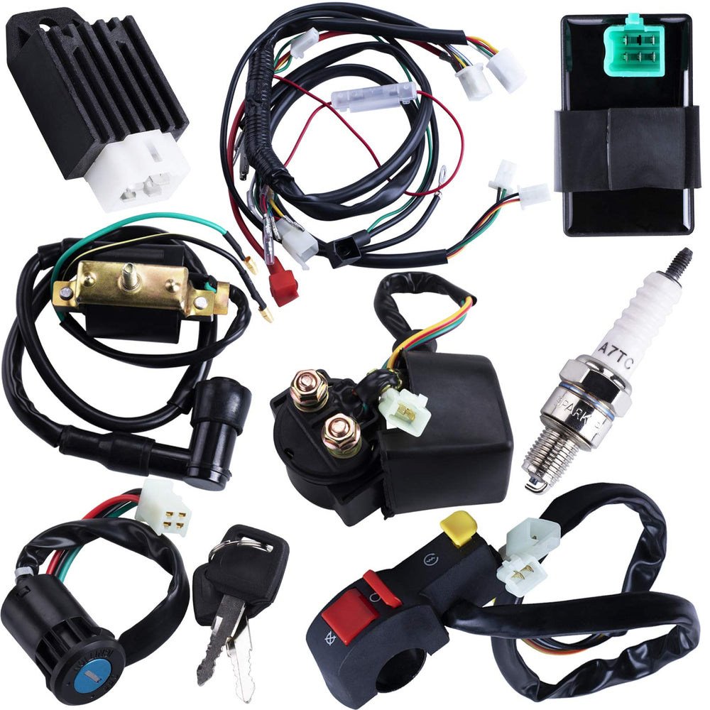 OTOHANS Automotive ATV wiring harness laid out for reliable electrical connections