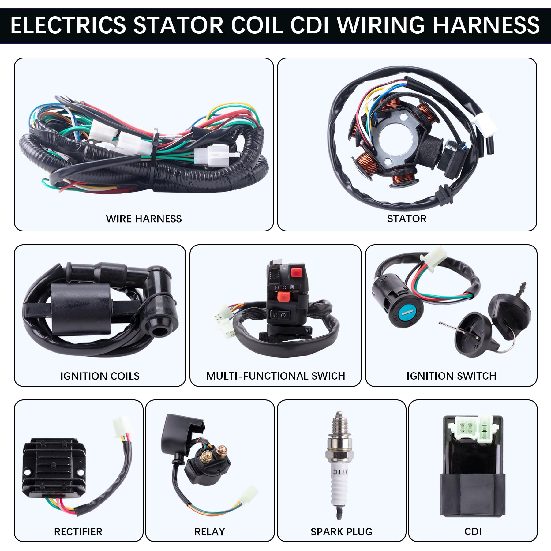 OTOHANS CDI and spark plug package ready for quick installation