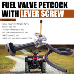 OTOHANS Automotive fuel valve petcock lines focus with included fuel lines for direct installation.