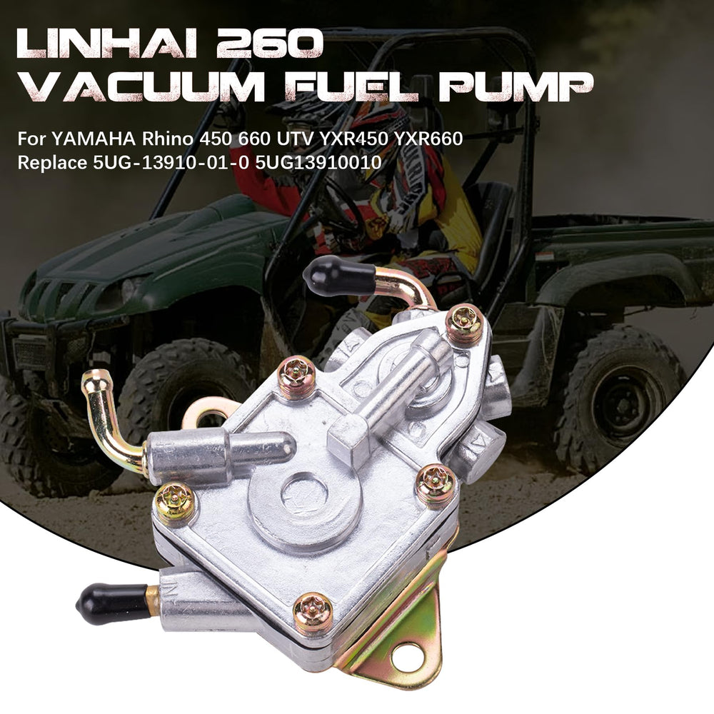 Inlet and outlet ports on Linhai 260 pump for 1/4 inch lines