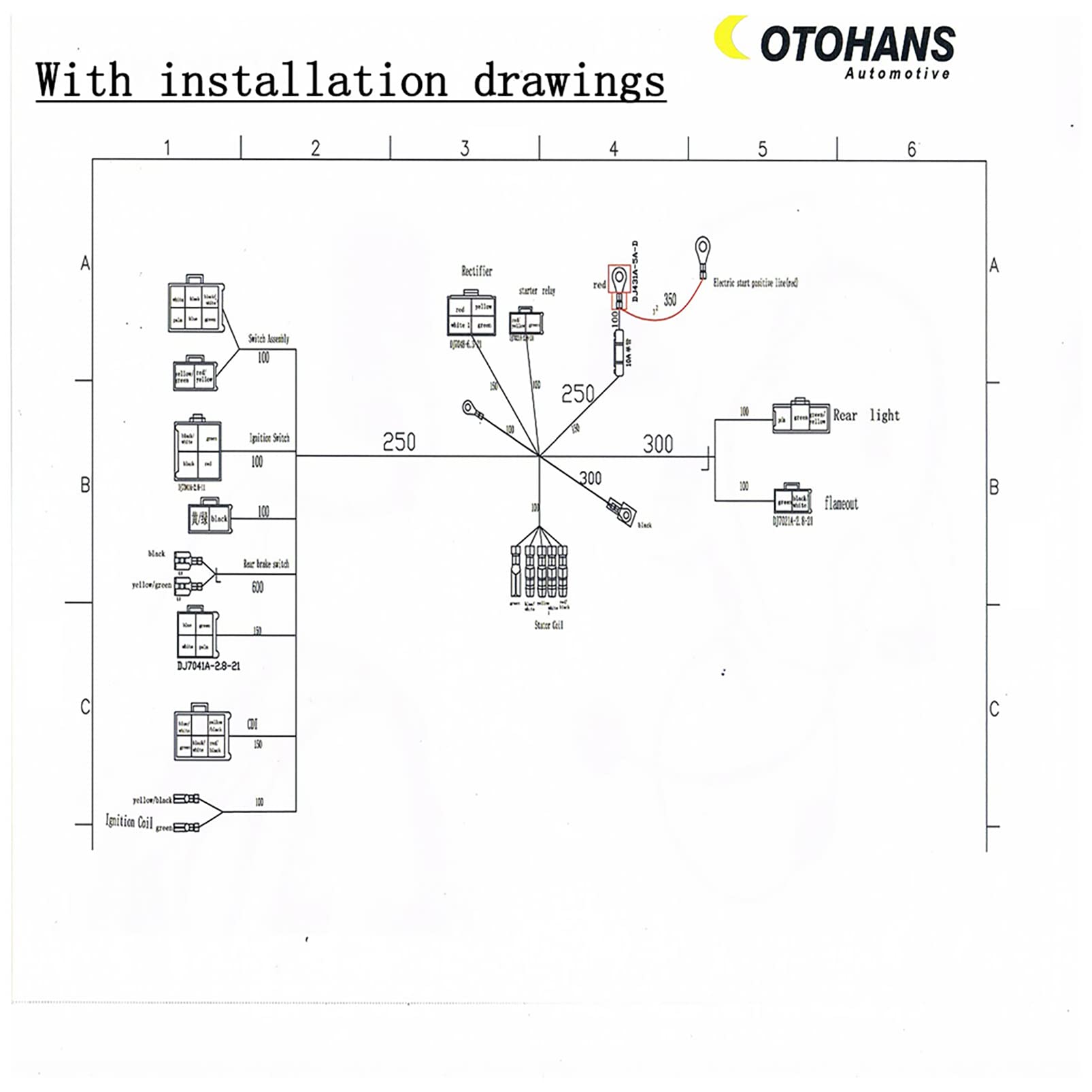 OTOHANS Automotive spark plug promotes efficient combustion and smoother acceleration.
