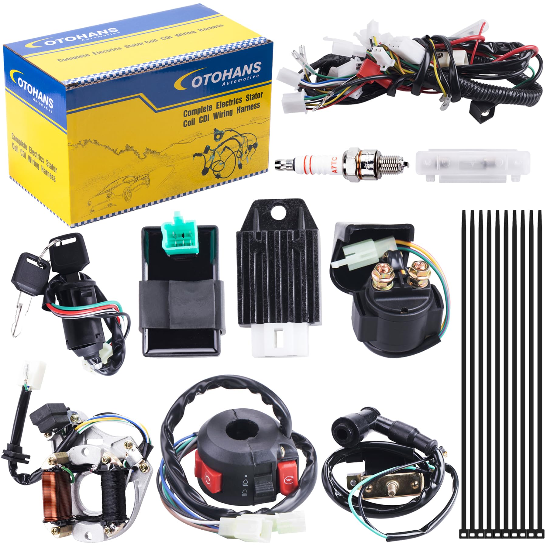 OTOHANS Automotive wiring harness kit for ATVs improves reliability and installation ease.