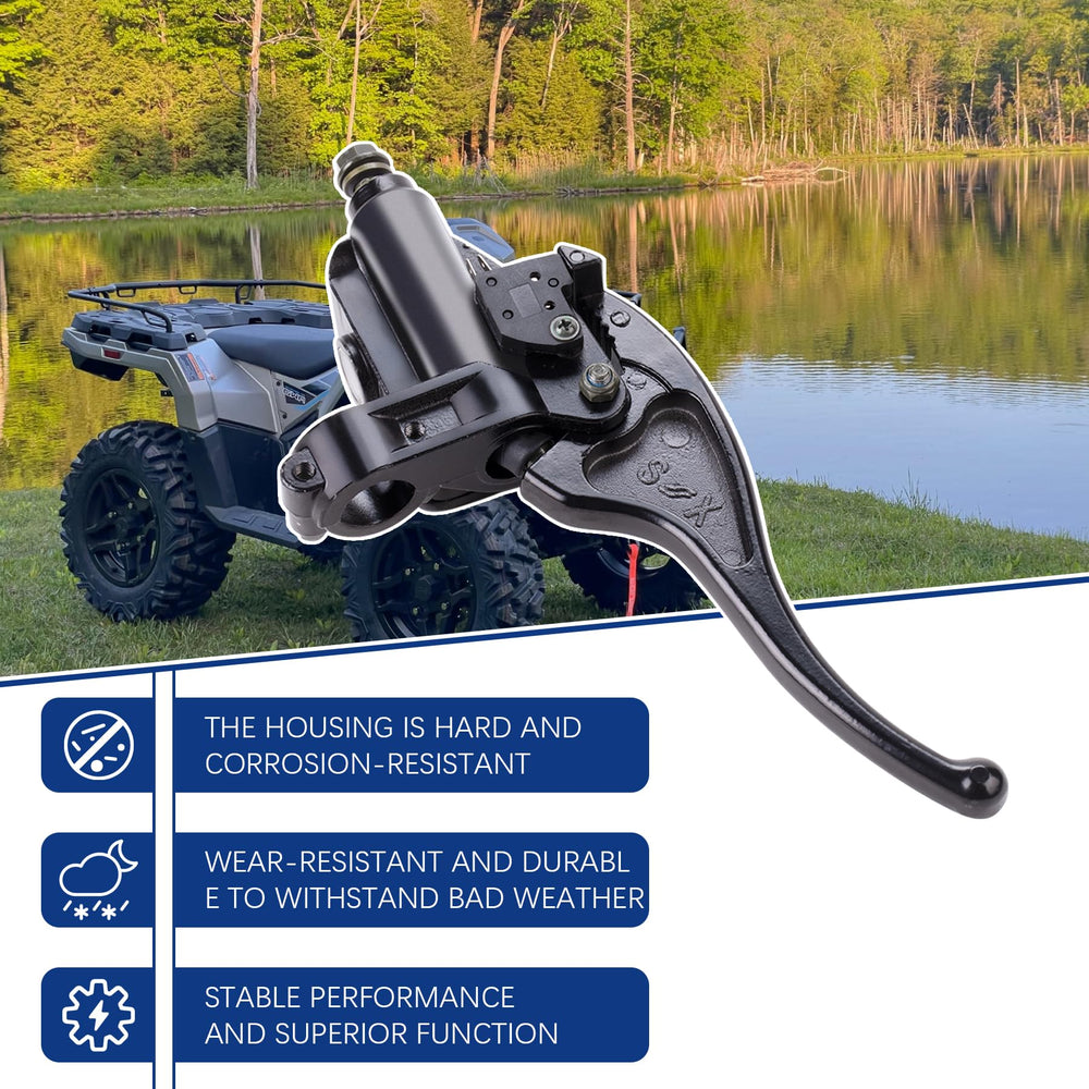 OTOHANS Left Front Brake Master Cylinder includes essential hardware for straightforward installation.