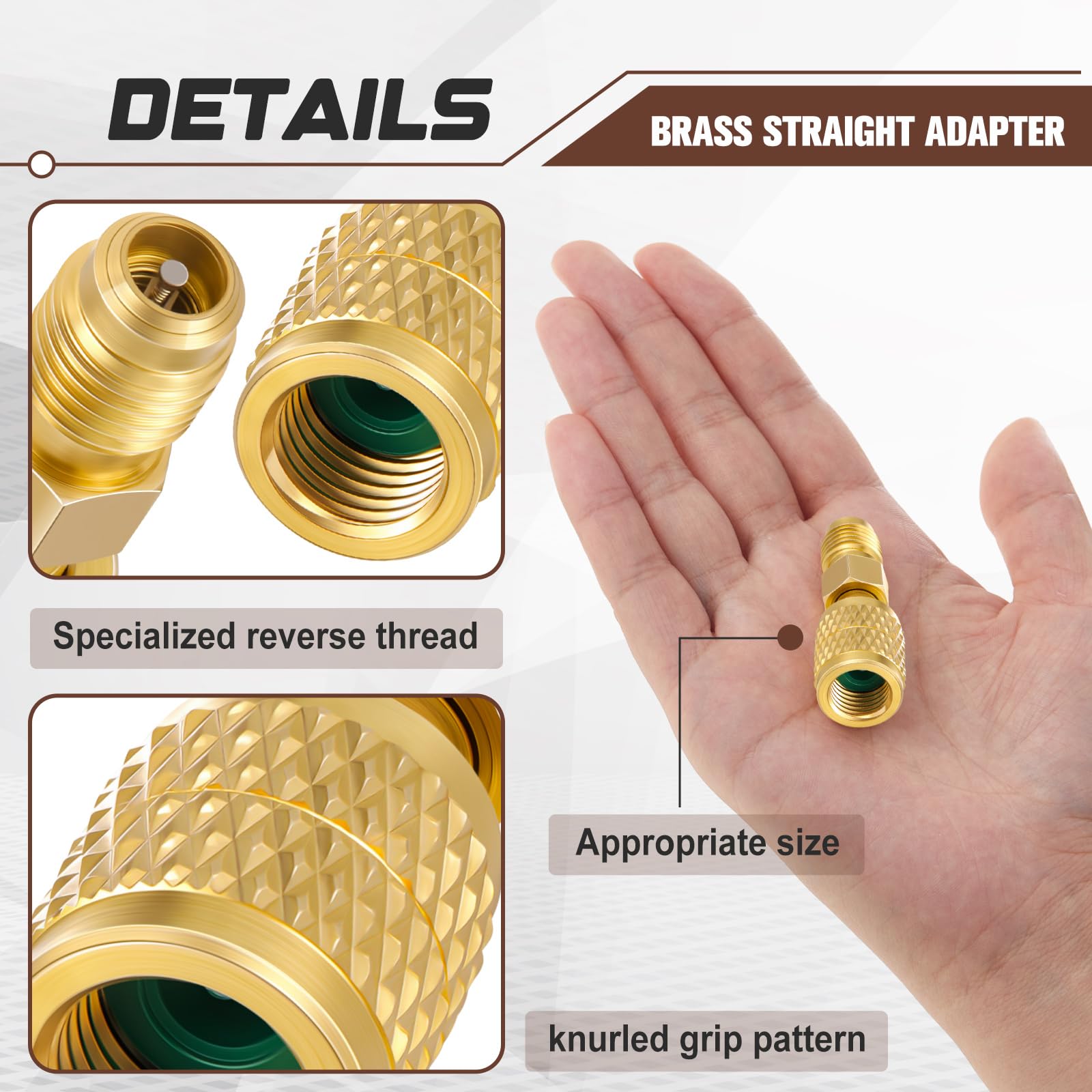 Otoolling R32 to R454B reverse-thread adapter ensures secure fit