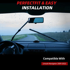 Installation demo of OTUAYAUTO 22-inch wiper blades on windshield