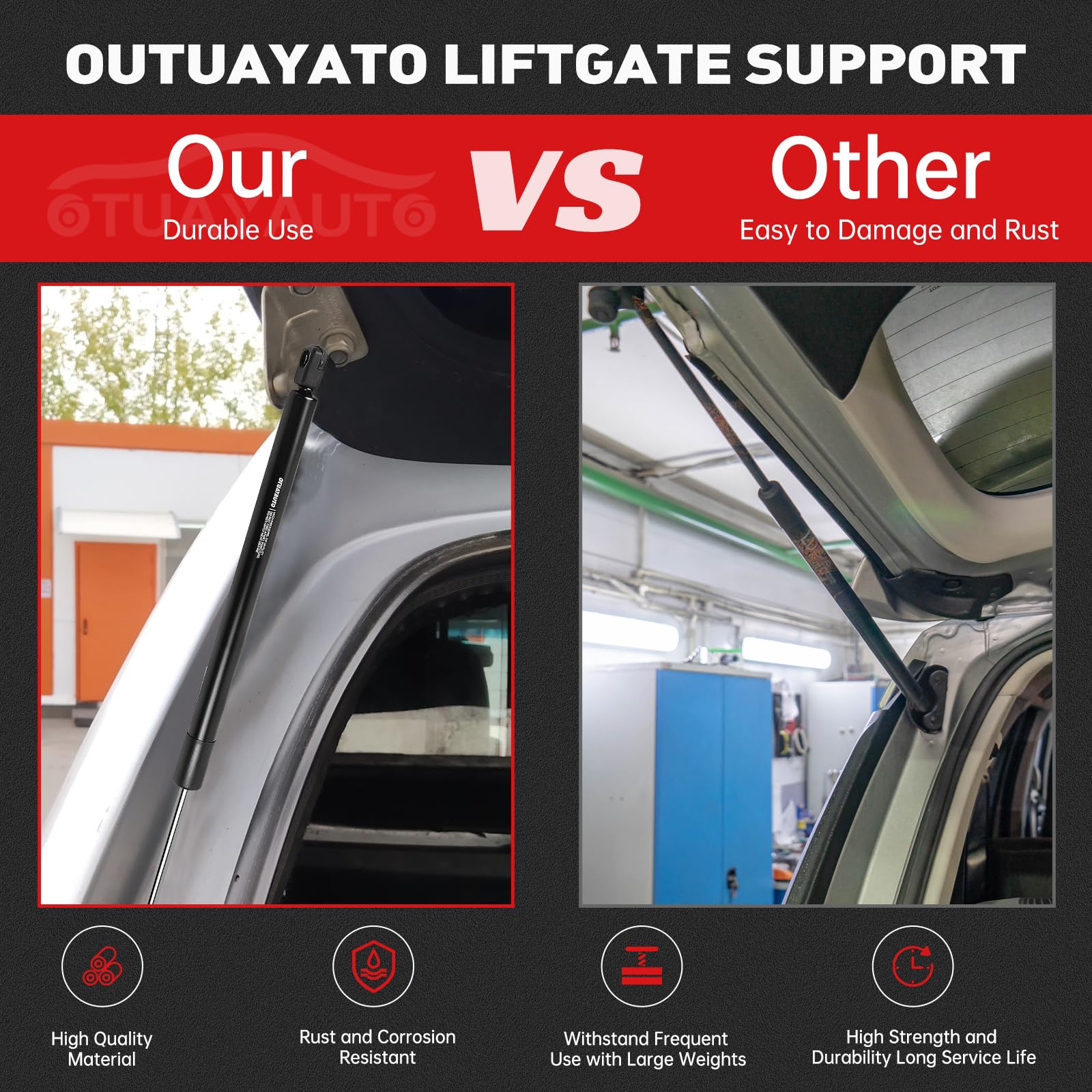 OTUAYAUTO Honda Pilot rear hatch fitment visual confirms replacement for multiple 2009–2015 models.