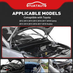 OTUAYAUTO hood shocks extended length 26.38 inches for strong support