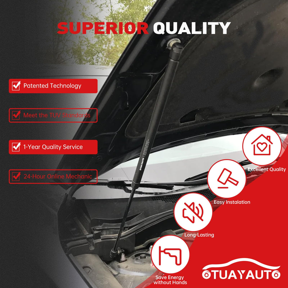 OTUAYAUTO hood strut installation guide supports quick, straightforward replacement