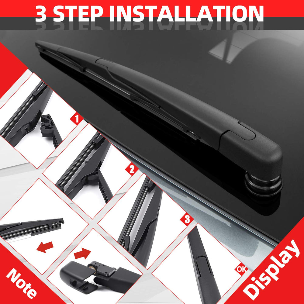 OTUAYAUTO rear wiper rail close-up illustrating smooth operation.
