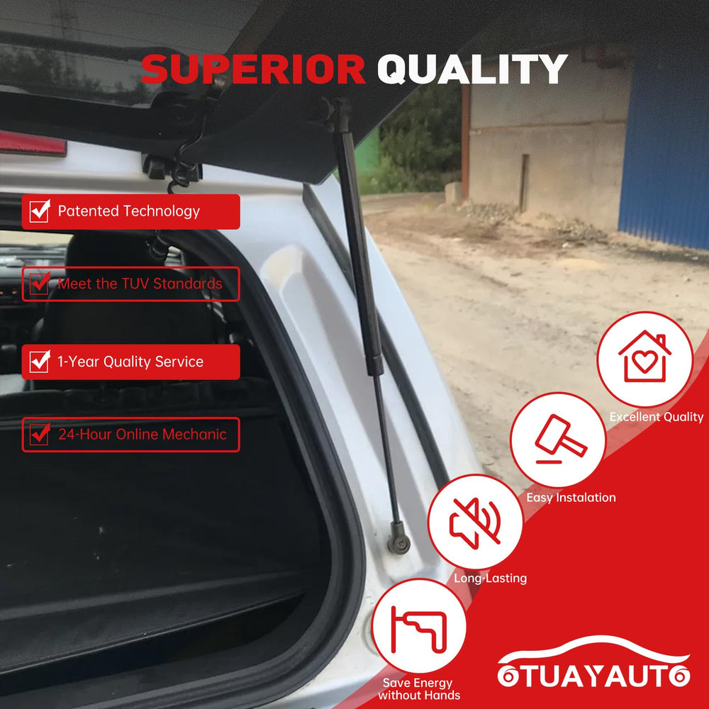 OTUAYAUTO liftgate struts compressed length enables easy installation.