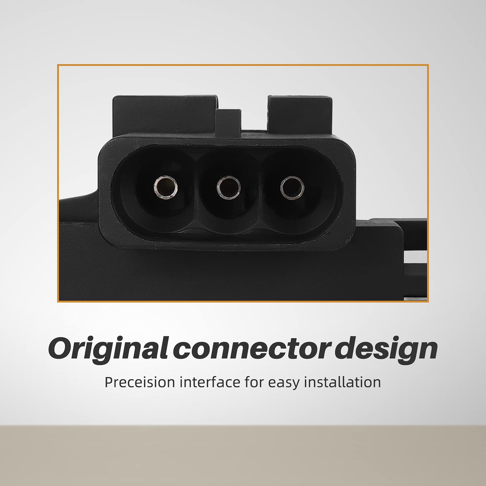 OTUAYAUTO Map sensor side profile shows compact design for easy installation