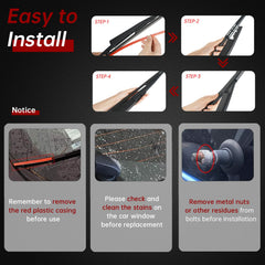 OTUAYAUTO natural rubber wiping edge provides a quiet, thorough sweep