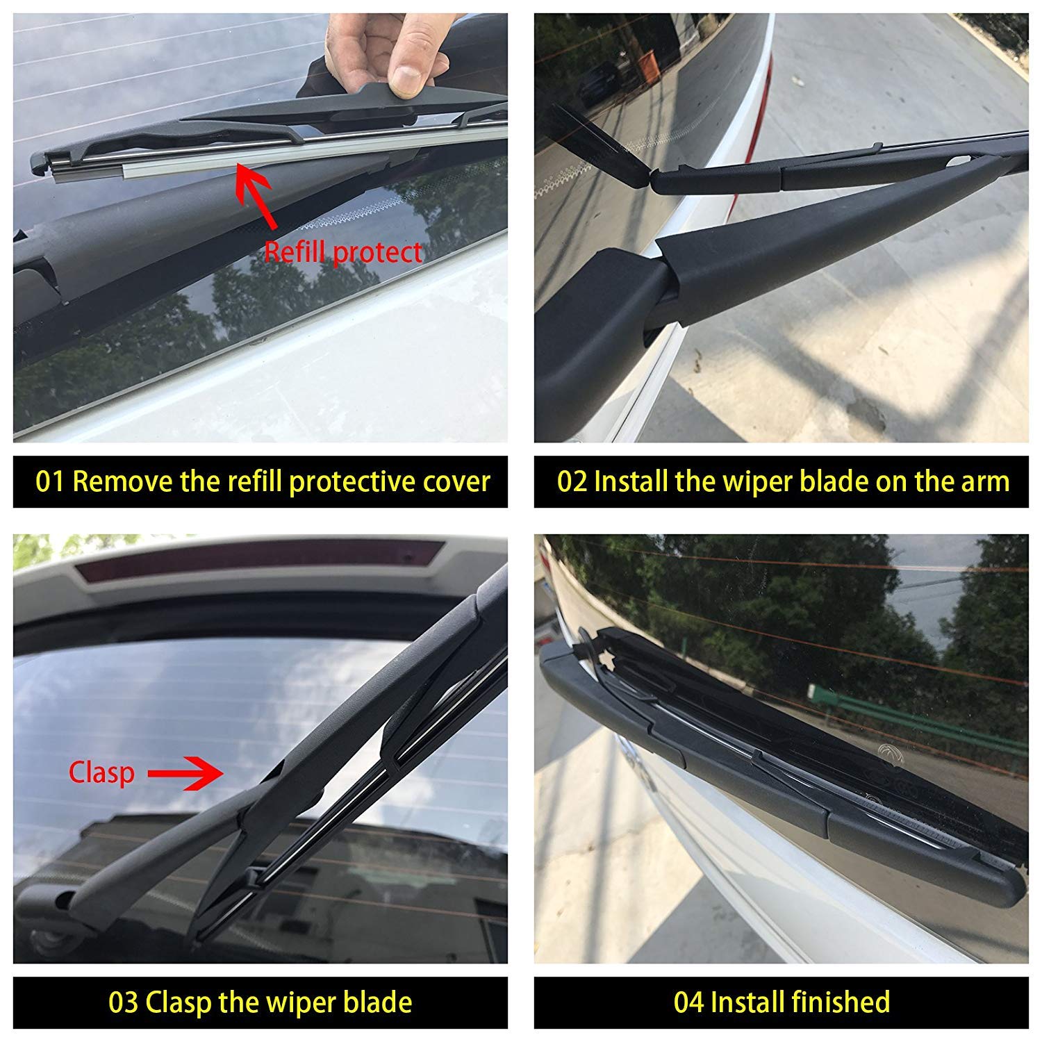 OTUAYAUTO precisely fitted wipers reduce stuttering for smoother operation.