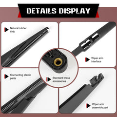 OTUAYAUTO precision-cut wiper-arm delivering exact fit for rear glass.