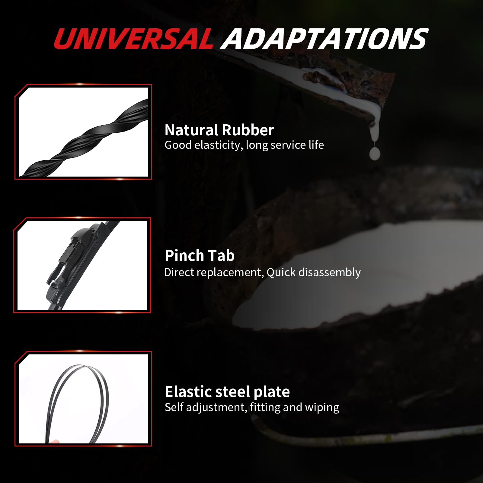 OTUAYAUTO premium wiper blades 22-inch right-side view for Tahoe Suburban improve rain clearance
