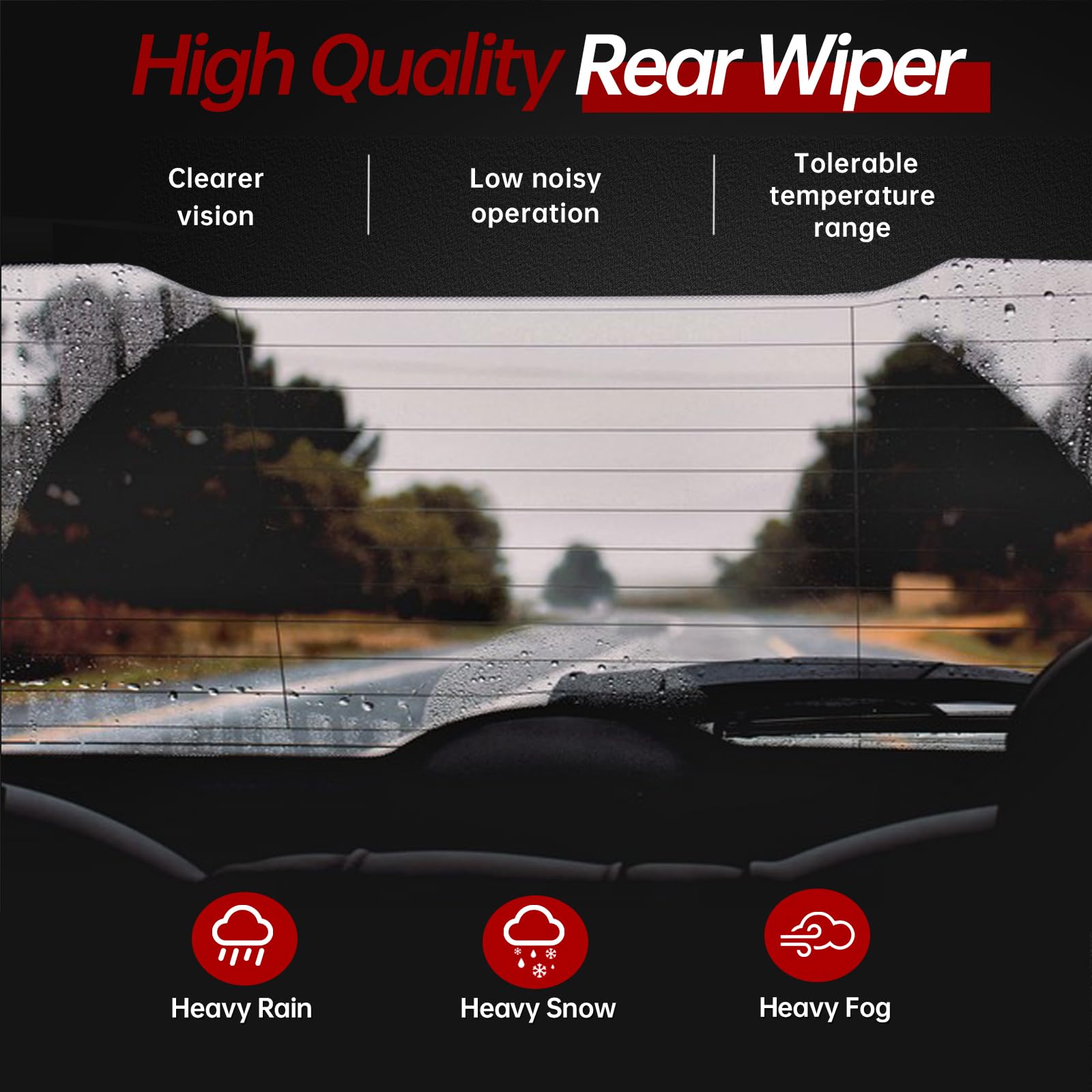 OTUAYAUTO quality-testing assurance for durable rear window wipers