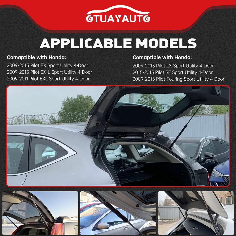 OTUAYAUTO rear tailgate strut side view showing sturdy construction and installation readiness.