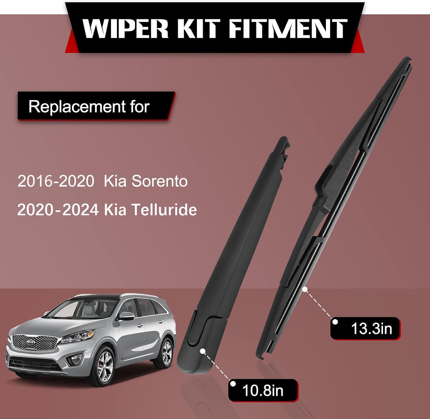 OTUAYAUTO rear windshield wiper arm for 2020-2024 Telluride ensuring snug mounting.